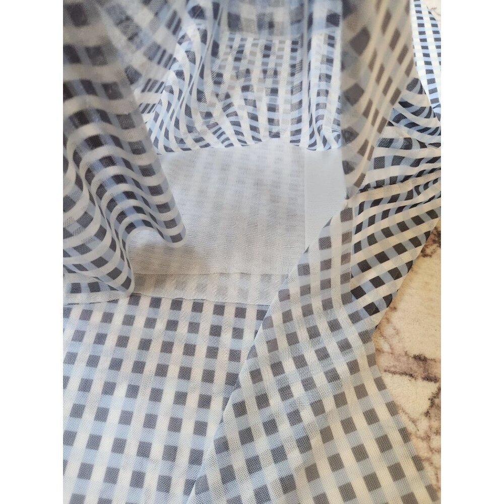 Baum Und Pferdgarten Women's Sz. S Jiliona Blue Check Midi Dress NWT - Picture 5 of 8